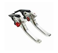 ECKBRJA Parking Handle Clutch Brake Lever Motorcycle Accessories for Grom 2014-2017 Z125 for Monkey Bike 2018-2021 Clutch Lever(Silver red)