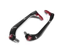 ECKBRJA Universal for Aprilia Motorcycle Handlebar Brake Clutch Lever Handguard Shield Protector Gear Handlebar Protector(RED)