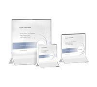 ECKEK Acrylic Label Holder Price Tag Displays Sign Holder Data Card Holder Ads Display Stand (A:100 * 100mm/3.94 * 3.94 inches)