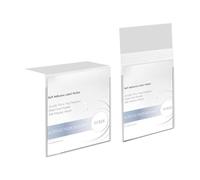 ECKEK Self Adhesive Label Holder Acrylic Price Tag Displays Sign Holder Clear Table Counter Top Stand 2 Pack (100*100mm)