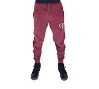 Ecko Unltd. Men's Urban Cotton Designer Printed Logo Jog Jogger Sports Sweatpants, Black, Red, Green (UK, Waist, XXL, Regular, Regular, Burgundy Marl)