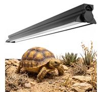 Eckpo T5 HO UVB Reptile Light Kit, 34.5" Fixture with 21W 10.0 UVB Tube, Suitable for Desert Reptiles Including Juvenile Sulcata Tortoises