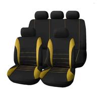 ECKYGYCEPK Car Seat Cover Front For Fiat For Panda Car Seat Support Cushion Cover Protecto Interior Accessories(Yellow)