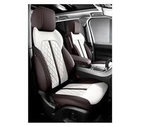 ECKYGYCEPK Car Seat Cover Front For M&ercedes For B&enz For C Class W For 204 W205 W206 2004-2017 Leather Car Seat Covers Support Cushions Protecto(Brown White,SE)