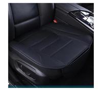 ECKYGYCEPK Car Seat Cover Front For Most Four-Door Sedan SUV Car Seat Support Cushion Cover Protecto Protection Single Without Backrest PU Leather(1pcs front black)
