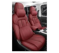 ECKYGYCEPK Car Seat Cover Front For S Max 2007 2008 Car Seat Support Cushion Cover Cushions Protecto Winter Automobiles Full Leather Interior(Red,DE)