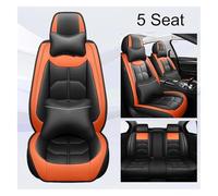 ECKYGYCEPK Car Seat Cover Front For TOYOTA For Corolla For Camry For RAV4 For CHR For Highlander For Land For Cuirser Car Seat Cover Support Cushion Protecto(Black Orange 5 Seat,SE)