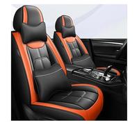ECKYGYCEPK Car Seat Cover Front For TOYOTA For Corolla For Camry For RAV4 For CHR For Highlander For Land For Cuirser Car Seat Support Cushion Cover Protecto(Black Orange 5 Seat,DE)