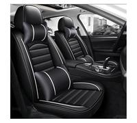 ECKYGYCEPK For Hyundai For Solaris For Tucson 2016 For Sonata For Ix25 For I30 Car Styling Seat Support Cover Cushions Protecto Leather Car Seat Cover Front(Black White Pillow)