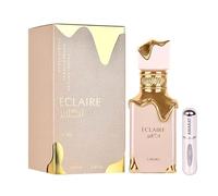 Eclaire Perfume 100 ml, Long Lasting Arabic Perfume for Women, Eau da Parfum Imported from Dubai, Includes 5ML Refillable Atomizer, Floral and Sweet Fragrance (Eclaire)
