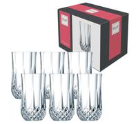 Eclat Cristal D'Arques Longchamp Hiball Glass, Crystal, 28 cl, Pack of 6