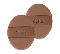 Éclat Makeup Sponge Set, 2 Pcs Air Cushion Puff, Latex-Free 100% Rubycell Blender Sponge, Wet & Dry Use for Liquid, Powder, Cream Foundation, Soft Oval Shape Professional Beauty Blending Applicators