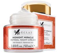 Eclat Skincare Retinol Night Cream - 2.5% Retinol & Hyaluronic Acid Face Moisturizer for Wrinkles, Fine Lines & Hydration - Firming Anti Aging Cream for Smooth, Radiant Skin 50 ml