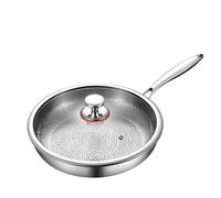 EclatSphere Premium Titanium Hammered Non-Stick Frying Pan with Lid - Perfect for Cooking, Multi-Purpose, Ultra-Durable, Scratch-Resistant Non-Stick Pan (26cm with Cover)