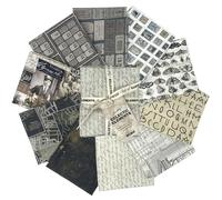 Eclectic Elements Palette: Charcoal Fat Quarter Bundle (10 Pieces) by Tim Holtz for FreeSpirit