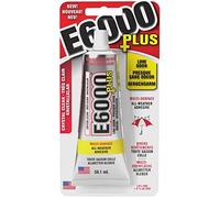 Eclectic Products inc. E6000 Plus Multi-Purpose Clear Glue, Waterproof and Paintable, Strong Flexible Craft Adhesive for Wood, Glass, Fabric, Ceramic, Metal and More, 56.1ml