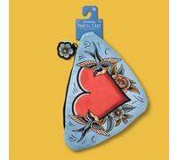IF - Eclectionery Pencil Case - Soft Cotton Twill - Stationery Set - School Supplies - Boys & Girls - Heart
