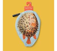 IF - Eclectionery Pencil Case - Soft Cotton Twill - Stationery Set - School Supplies - Boys & Girls - Puffer Fish