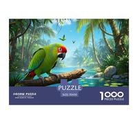 Eclectus Parrot 1000 Piece Jigsaw Puzzles Handwork Challenging Puzzle Educational for Challenging Family Activity Games Colorful Hard Puzzle for 70x50cm/1000pcs Family Decorations