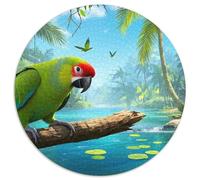 Eclectus Parrot 1000pcs Wildlife Jigsaw Puzzles Colourful Beautiful Decoration for Adults And Kids 1000pcs (67.5x67.5cm)