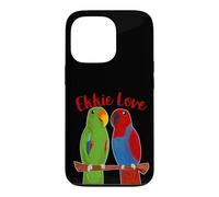 Eclectus Parrot Adorable Couple Cute Drawing Ekkie Love Case for iPhone 13 Pro