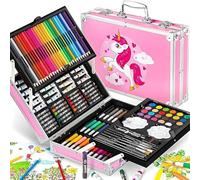 ECLET Art Set Box & Drawing Kit with Crayon/Oil Pastels/Colored Pencil Deluxe Gift Art