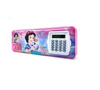 ECLET Calculator & Sharpener for Girls and Boys Birthday Return Gift Art Plastic Pencil Box (Set of 1, Pink)