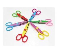 Eclet Designer Shape Cutter Scissor Pack of 5 Different Designs, Zig Zag Scissor for DIY Craft Work, Project Work, Border Making and Scrapbooking, Multicoloured, Designer Shape Scissor Pack of 5