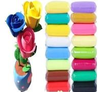 Eclet (Pack of 12) Air Dry Clay, Colorful Children Soft Clay, Creative Art Crafts, Gifts for Kids-Multi Color. Non-Toxic Modeling Magic Fluffy Foam Bouncing Clay Putty Kit for Kids with Tools .101