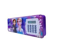 ECLET Pencil Box with Calculator & Dual Sharpener for Kids for School, Big Size Cartoon Pencil Case for Kids, Pack of 1 Art Plastic Pencil Box