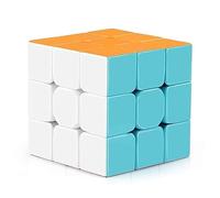 Eclet Stickerless Cube 3x3 | Starter Speedcube for Kids 3, 4, 5, 6 Years Old and Above | Magic Puzzle Toy | Durable Smooth Cube with Anti-Pop Design A