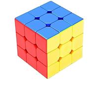 ECLET Stickerless Cube 3x3 | Starter Speedcube for Kids Ages 3, 4, 5, 6 and Up | Magic Puzzle Toy | Durable Smooth Cube with Anti-Pop B Design