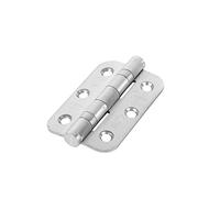 Eclipse 3 Inch (76mm) Radius End Hinge - Satin Stainless Steel (Sold in Pairs)