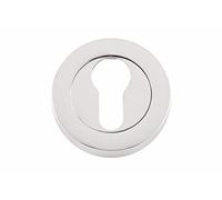 Eclipse 31163 Circular Escutcheon Cover for Euro Profile Cylinder in Polished Chrome Finish