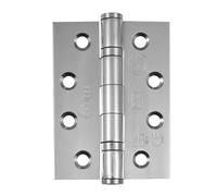 Eclipse 4 inch (102x76x3mm) Ball Bearing Hinge Grade 13 Square Ends - Polished Stainless (Pack of 3)