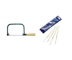 Eclipse 70-CP1R Coping Saw & Eclipse 71-CP7R Coping Saw Blades, Blue, Set of 10 Piece