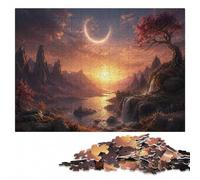 Eclipse And Sun Wooden Puzzle for Adults, Hobby Gift, 300 Pieces | Shared puzzle time: a clear build method alone or together.