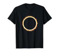Eclipse Art Graphic Moon Solar Sun Merch Design Value Graphic T-Shirt, Men, Black, M
