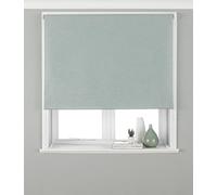 Eclipse Blackout Roller Blind - Duck Egg Blue - Ready Made (Fittings Included) - Temperature Control - Adjustable - 100% Polyester - 153cm width x 162cm drop (60" x 64" inches) - Made by Riva