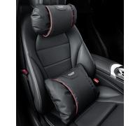 Eclipse Cloth Dedicated Car Headrest, Backrest Cushion, Eclipse Cross, New Model, Car Pillow, Memory Foam, Lumbar Support, Comfortable for Long Time Sitting, Car Accessories, Interior Parts (Black