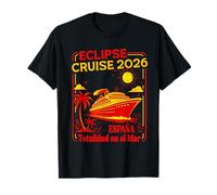 Eclipse Cruise 2026 Spain Totalidad En El Mar T-Shirt