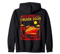 Eclipse Cruise 2026 Spain Totalidad En El Mar Zip Hoodie