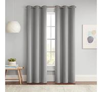 Eclipse Darrell Modern Blackout Thermal Grommet Window Curtain for Bedroom or Living Room (1 Panel), 37 in x 54 in, Grey