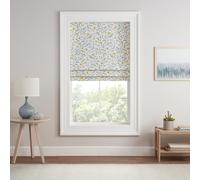 Eclipse Evangeline Botanical Roman Shade for Windows, Cordless 100% Blackout Shade, 23 in Wide x 64 in Long, Noise Reducing, Energy Efficient, Woven Design Window Shade for Any Room, Aloe