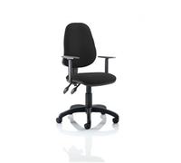 Eclipse Plus II Chair Black Adjustable Arms KC0027
