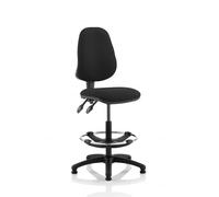 Eclipse Plus II Lever Task Operator Chair Black Hi Rise Draughtsman