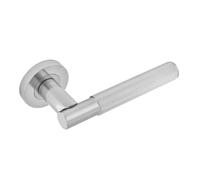 Eclipse Insignia Linear Lever On Rose Handle Finish:: Satin Nickel Insignia Linear Lever On Rose Handle