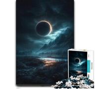 Eclipse Landscape at Night Adult Puzzle 1000pcs (70x50cm) | Quiet hobby for adults on quiet evenings for shared leisure.