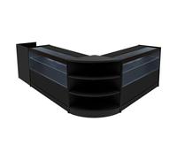 MonsterShop Eclipse LED Shop Counter Set LM60 TB60 & 2 X C1200 - Black