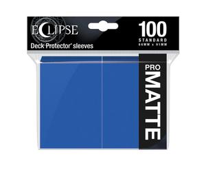 Eclipse Matte Standard Card Sleeves: Pacific Blue (100)